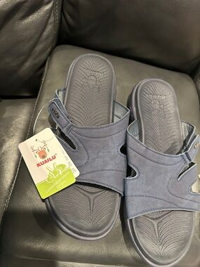 KUALU Women’s Navy Slide Sandals - Comfortable Casual Footwear